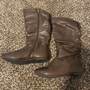 Slouchy Brown Boots